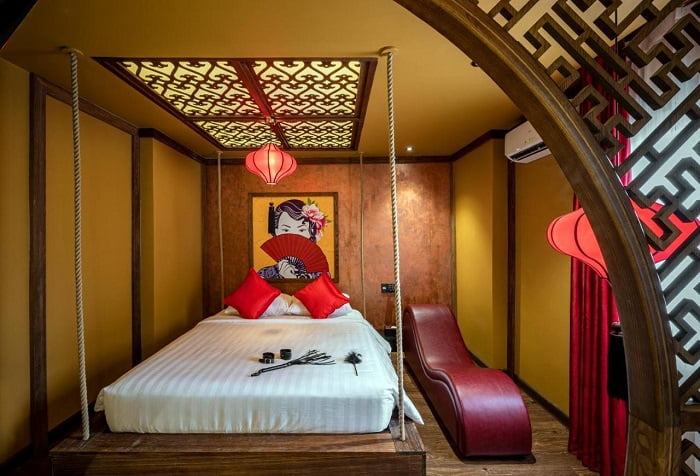 Sài Gòn Me Gustas Hotel thiết kế mỗi phòng nghỉ theo chủ đề khác nhau để các cặp đôi khoảng thời gian tuyệt vời cùng nhau (Ảnh: sưu tầm)
